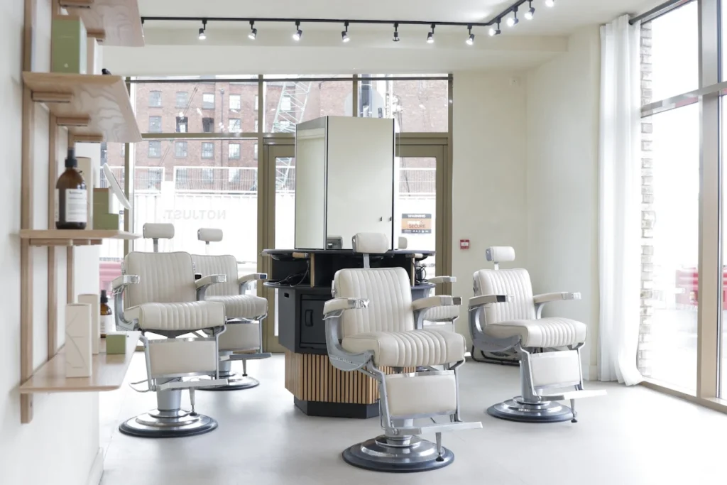 Barber shop in Manchester, England