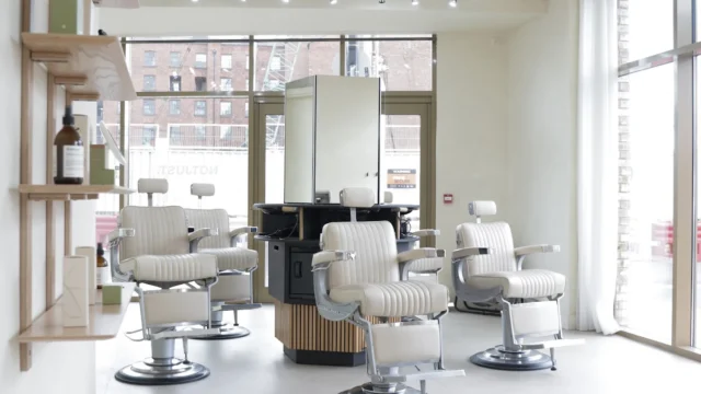 Barber shop in Manchester, England