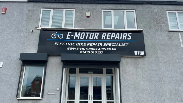 Bicycle repair shop in Barrow-in-Furness, England
