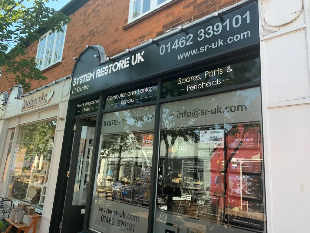 Computer store in Letchworth, England