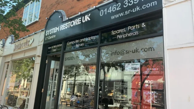 Computer store in Letchworth, England